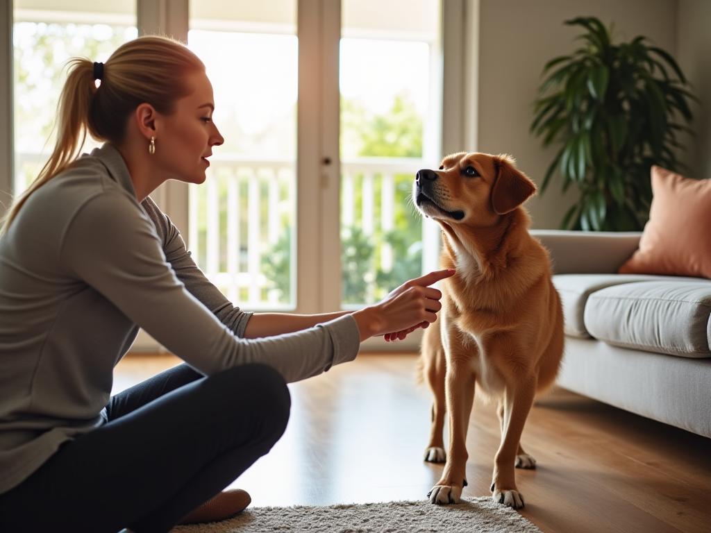 In-home dog training session in Miami