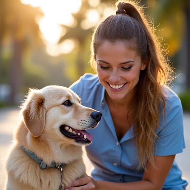 Professional dog trainer in Miami