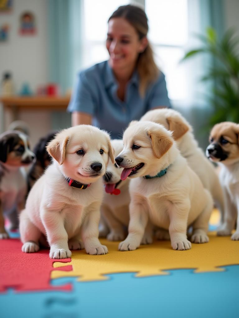 Puppy socialization class in Miami